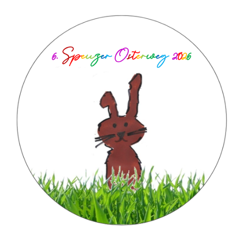 Hase Leopold ist schon ganz aufgeregt. Bald ist Ostern und auch wieder Osterweg-Zeit!